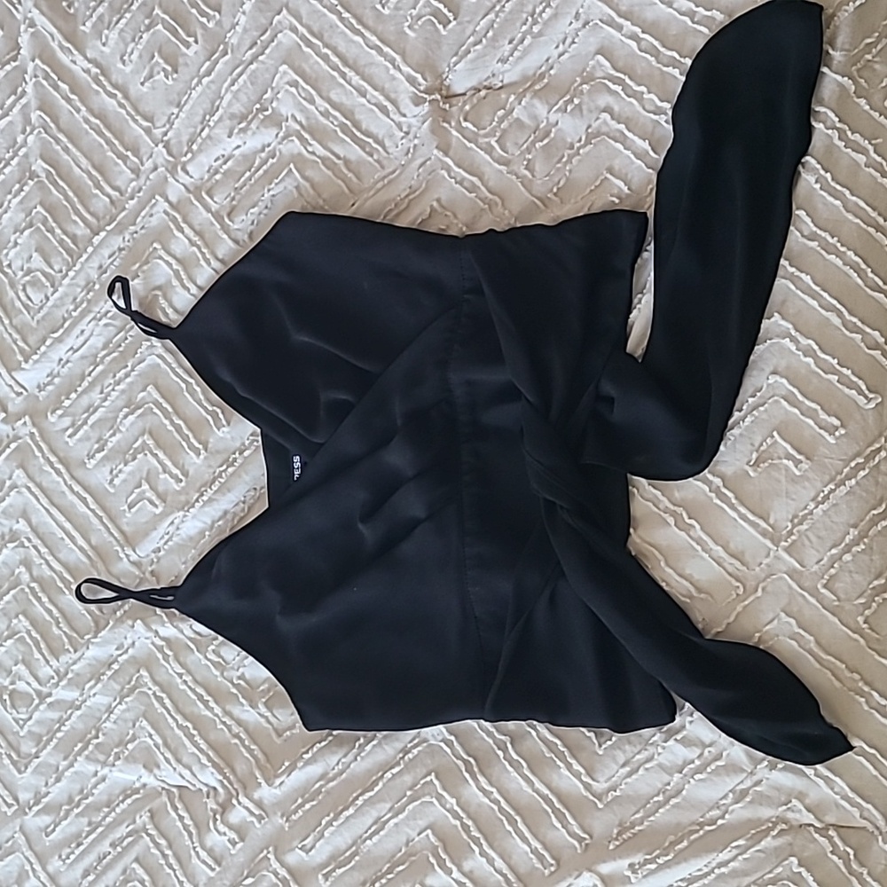 Express black halter top